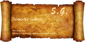 Somody Gábor névjegykártya