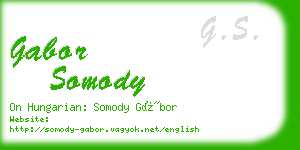 gabor somody business card